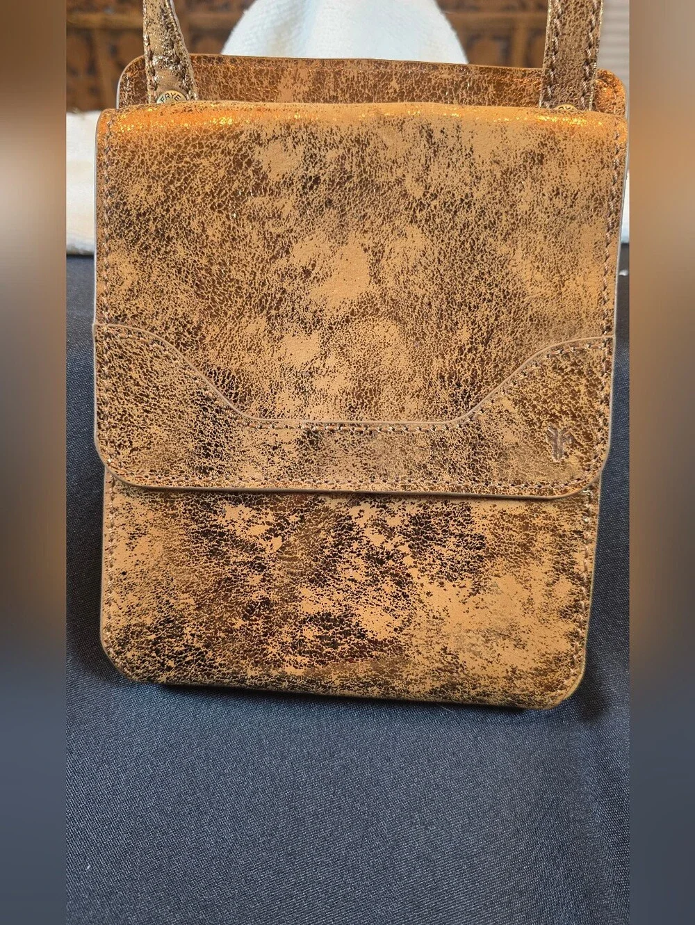 Frye Brown Suede Crossbody Bag - Picture 2 of 9